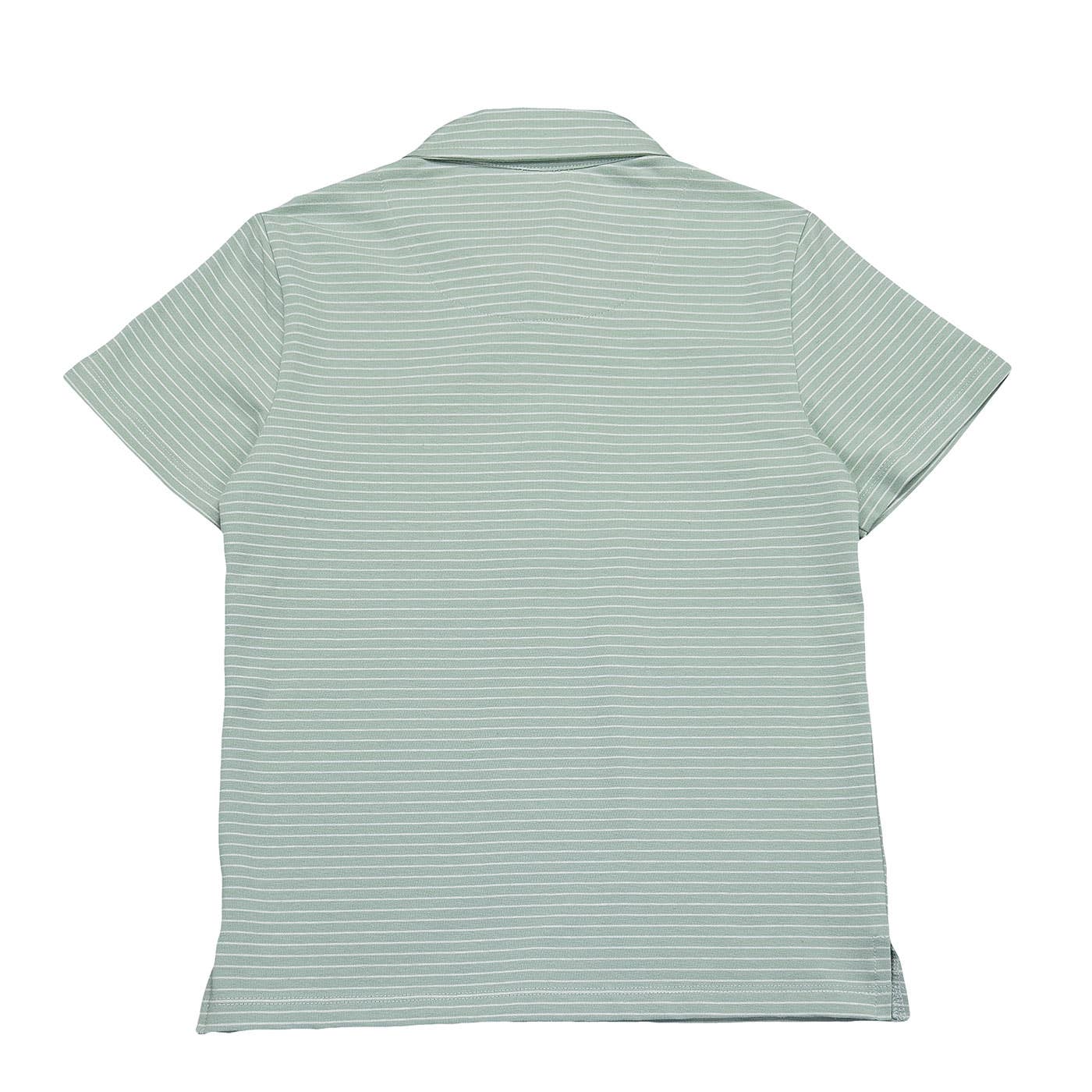 Banks Boys SS Polo Seafoam/White Stripe