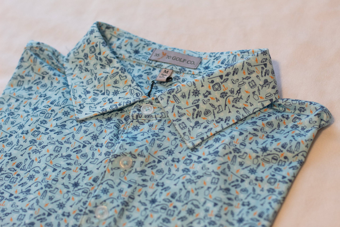 Gone Fishin' Kids' Polo: Large