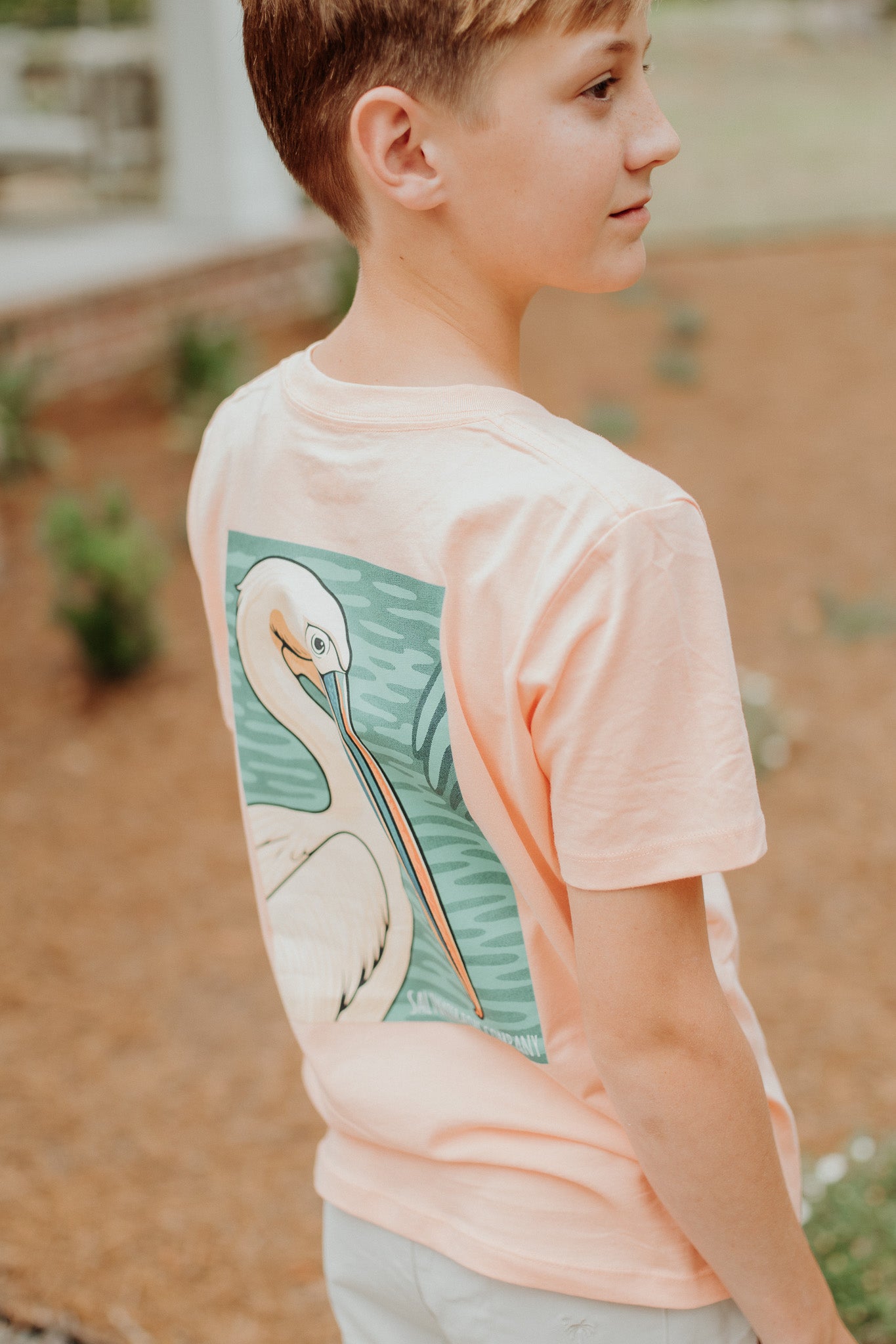 Boys Pelican SS Graphic Tee