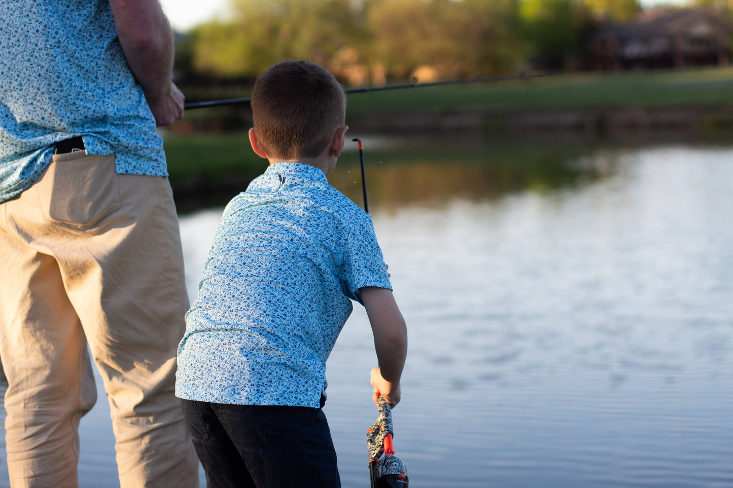Gone Fishin' Kids' Polo: Medium